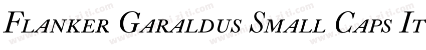 Flanker Garaldus Small Caps Italic字体转换